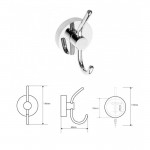 Крючок для полотенец Bemeta Omega 104105242 Крючок для полотенец Bemeta Omega 104105242